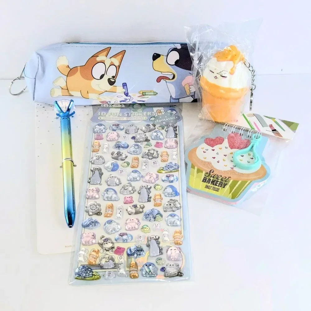 SCHOOL BUNDLE Bluey Themed Set #19 Stationary Lot NEW IN ORIGINAL PACKAGING